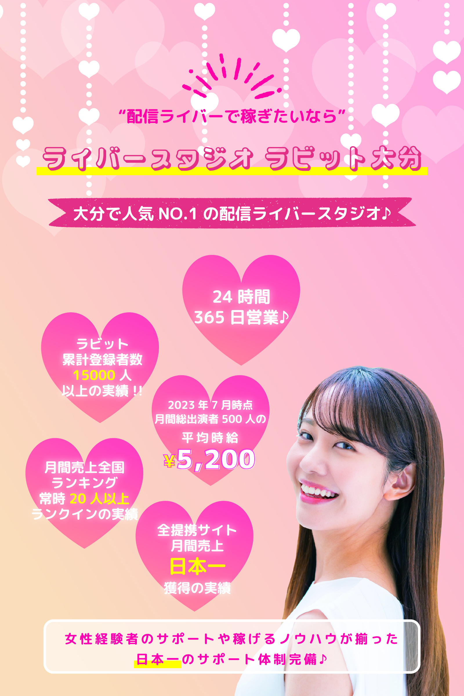 一緒に働く女の子募集中です♪